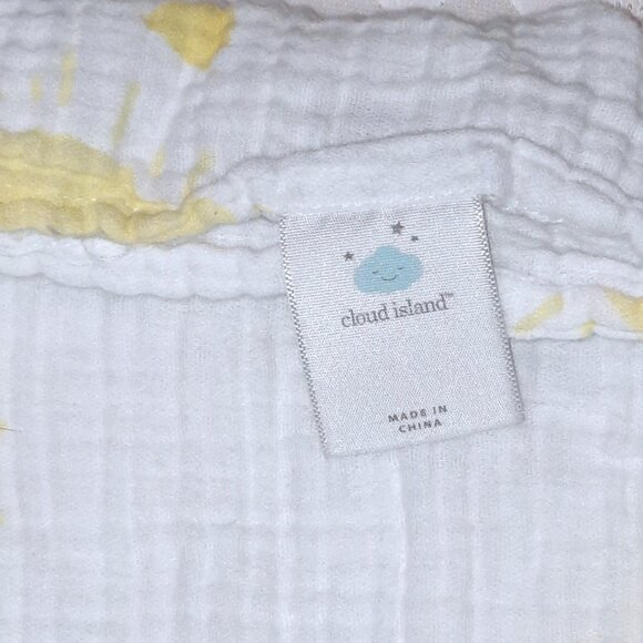 2018 Cloud Island Target Sun Raindrops Muslin Swaddle Lovey Blanket 45" X 48" - Picture 5 of 5